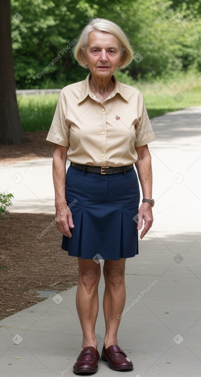 Elderly female with  blonde hair