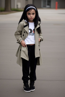 Canadian child girl with  black hair