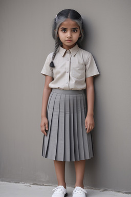 Omani child girl with  gray hair