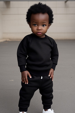 Nigerian infant boy with  black hair