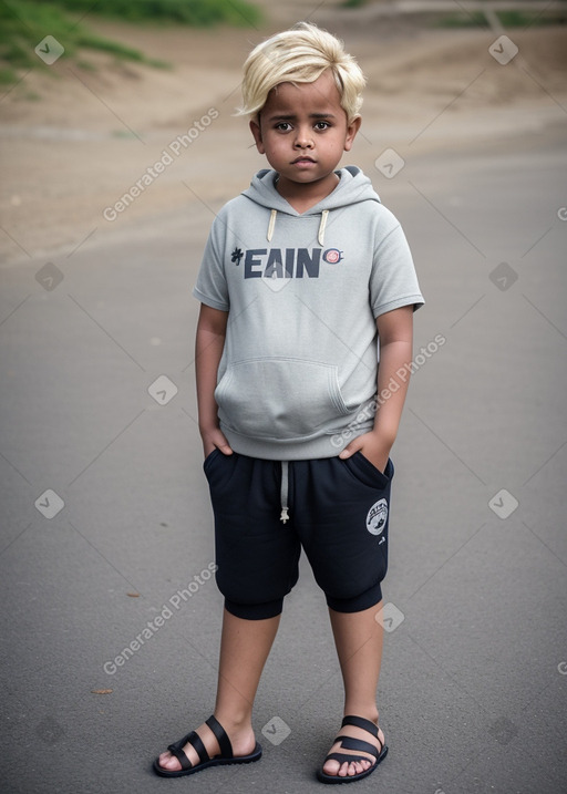 Yemeni child boy with  blonde hair