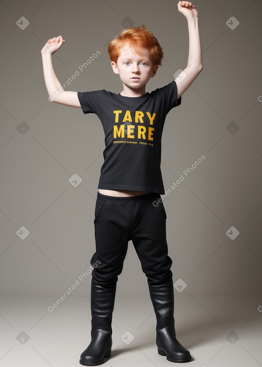 Ugandan child boy with  ginger hair