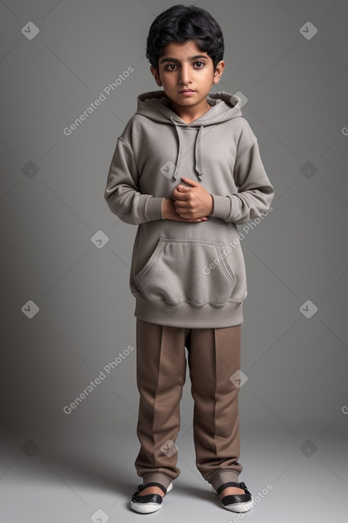 Emirati child boy with  gray hair