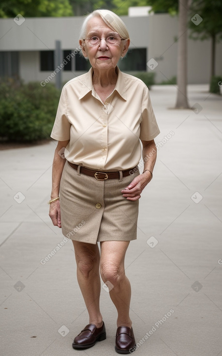 Elderly female with  blonde hair