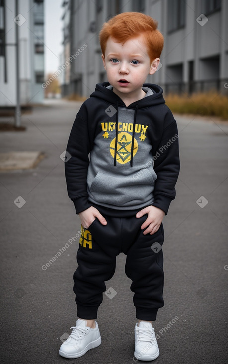 Ukrainian infant boy with  ginger hair