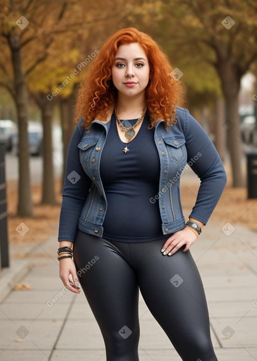 Hispanic adult female with  ginger hair