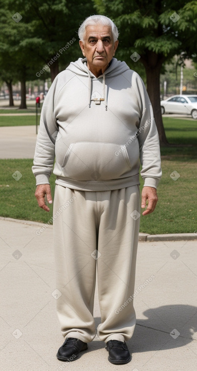 Lebanese elderly male with  gray hair