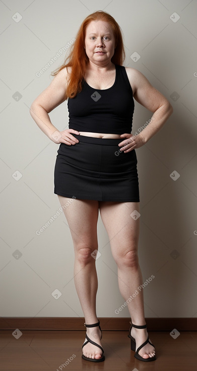 Finnish 45 years female with  ginger hair