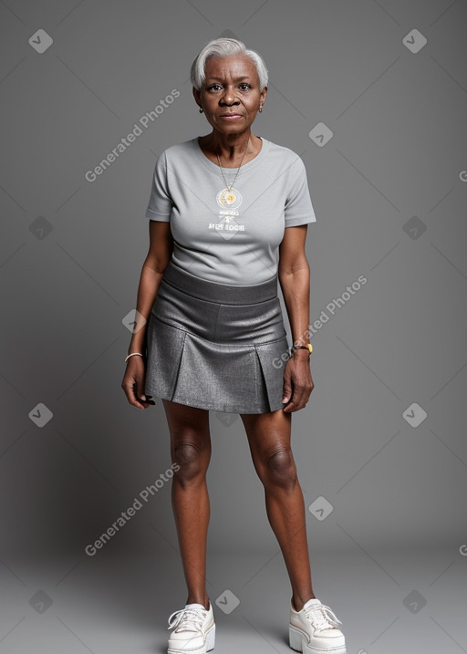 Nigerian elderly female with  gray hair