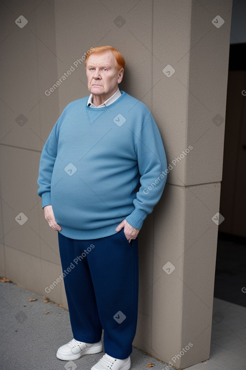 Estonian elderly male with  ginger hair