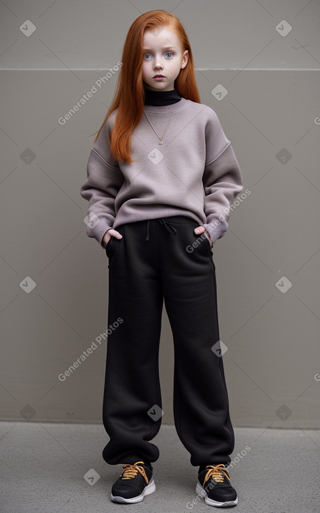 Child female with  ginger hair