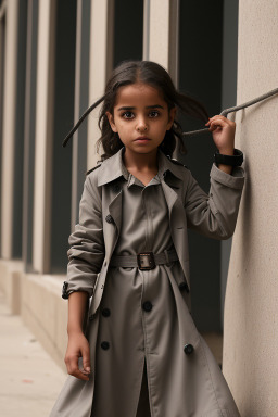 Libyan child girl with  gray hair