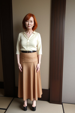 Japanese adult female with  ginger hair