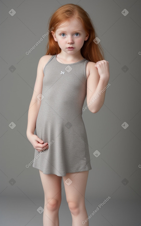 Caucasian infant girl with  ginger hair