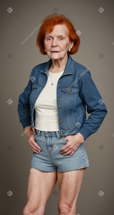 Lithuanian elderly female with  ginger hair