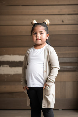 Ecuadorian child girl with  white hair