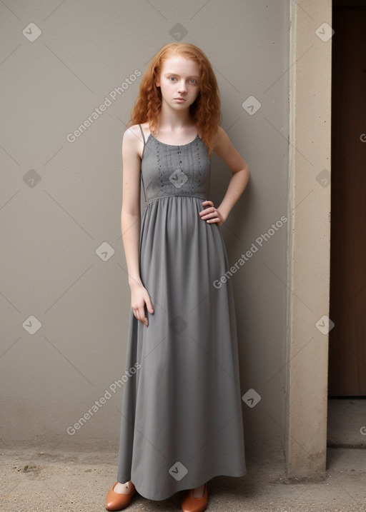 Togolese teenager female with  ginger hair