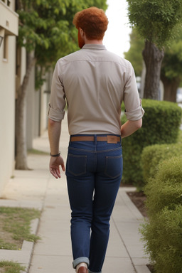 Lebanese adult male with  ginger hair