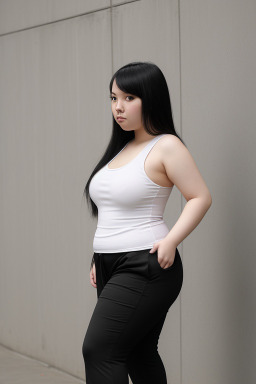 Taiwanese young adult female with  black hair