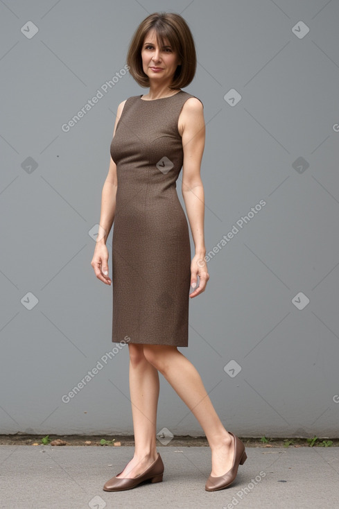 Serbian 45 years female with  brown hair