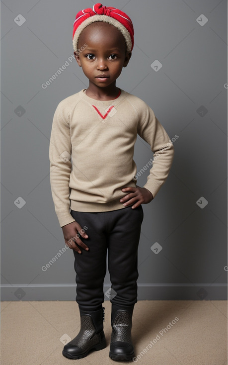 Kenyan child boy with  blonde hair