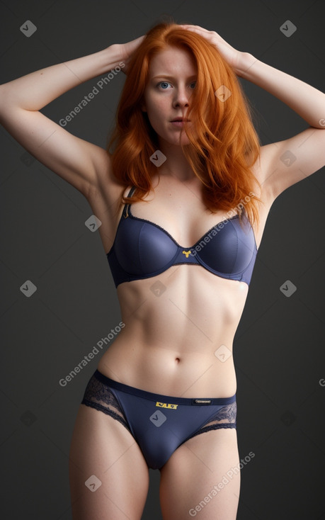 Swedish adult female with  ginger hair