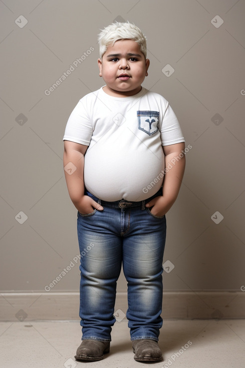 Egyptian child boy with  white hair