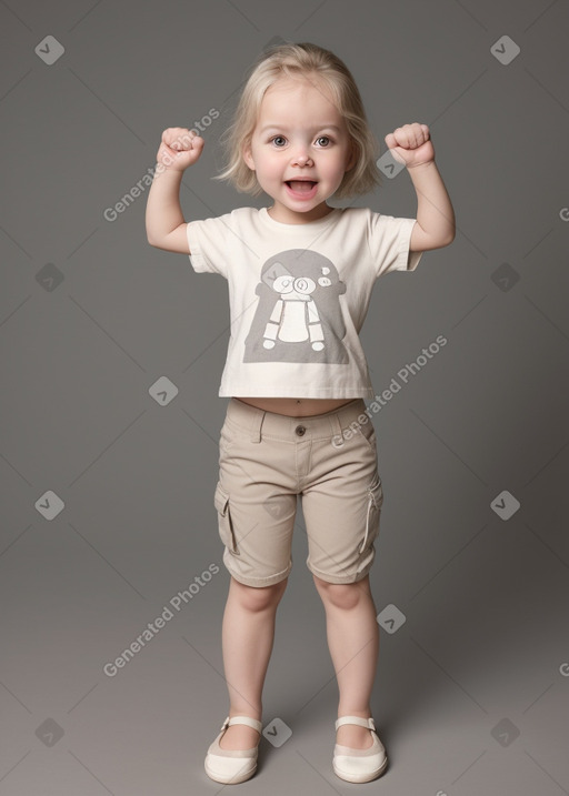 Canadian infant girl with  gray hair