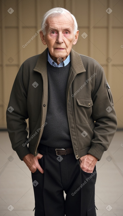 British elderly male with  black hair