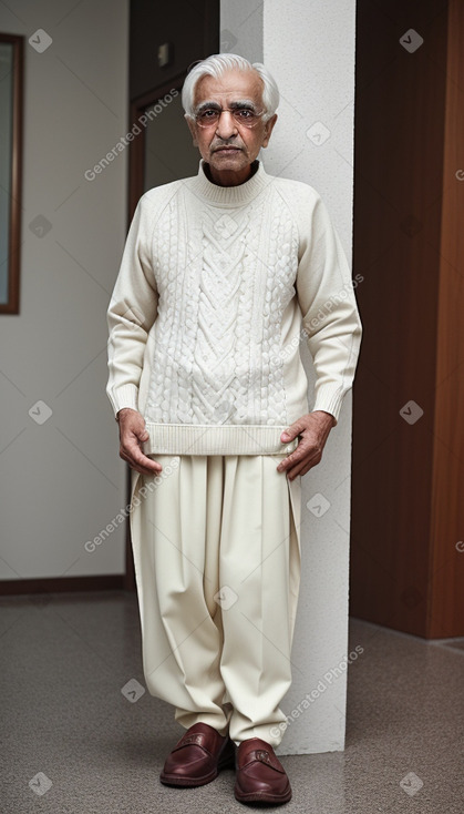 Pakistani elderly male with  white hair