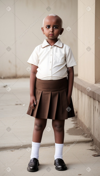 Somali child girl with  white hair