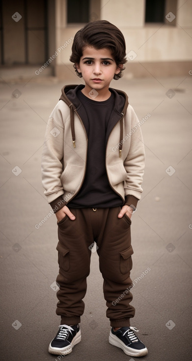 Iraqi child boy with  brown hair