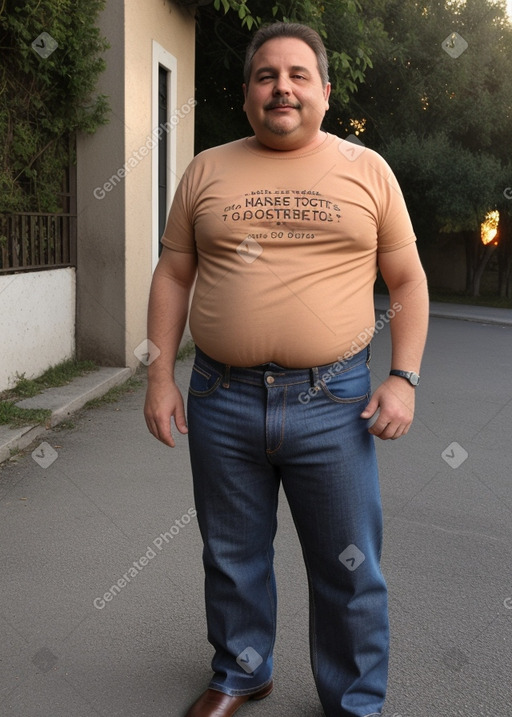Italian 45 years male with  brown hair