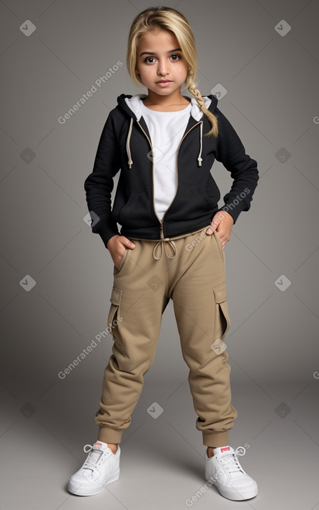 Arab infant girl with  blonde hair