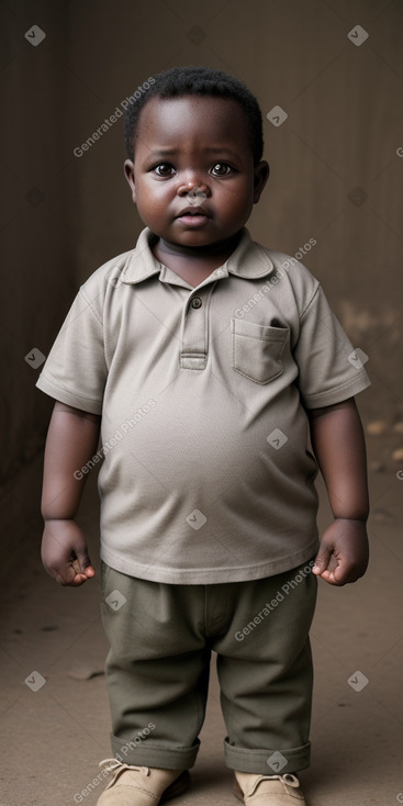 Zambian infant boy with  gray hair