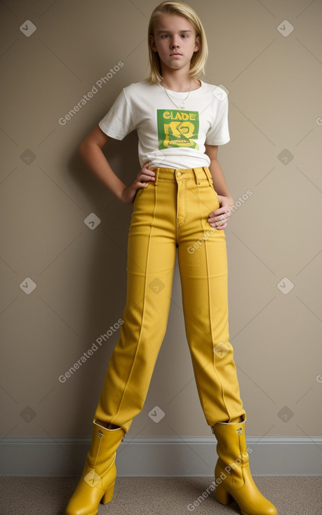 South african teenager boy with  blonde hair