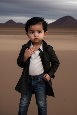 Filipino infant boy with  black hair