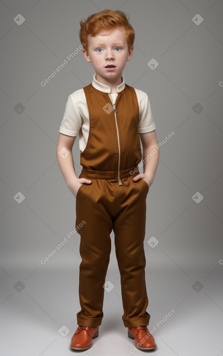 Portuguese child boy with  ginger hair