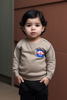 Chilean infant boy with  black hair