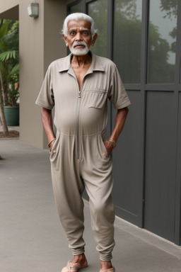 Sri lankan elderly male with  gray hair