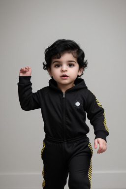 Iranian infant boy with  black hair