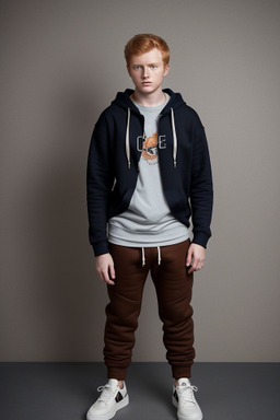 Teenager male with  ginger hair