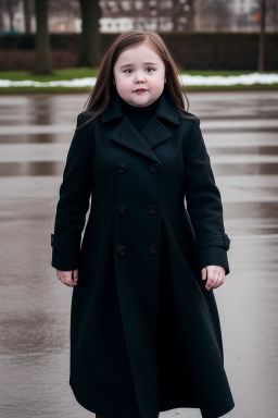 Ukrainian child girl with  brown hair