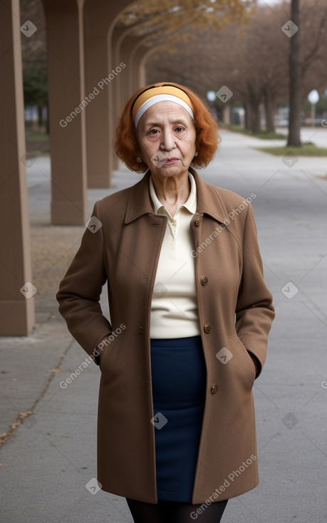 Iranian elderly female with  ginger hair