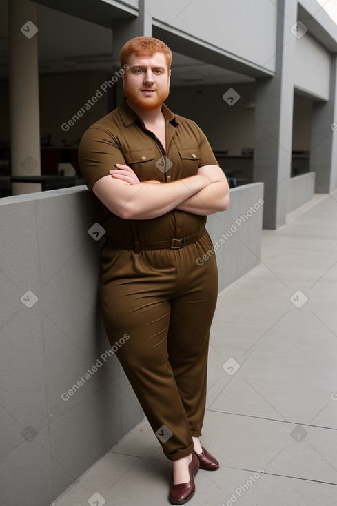 Turkish young adult male with  ginger hair