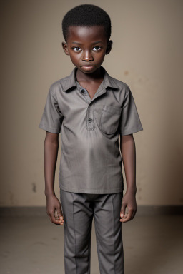 Togolese child boy with  gray hair