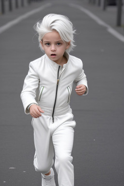 Italian child male with  white hair