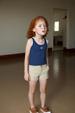 Costa rican child girl with  ginger hair