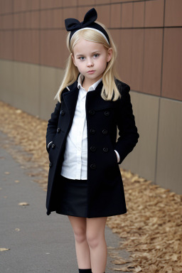 German child girl with  blonde hair