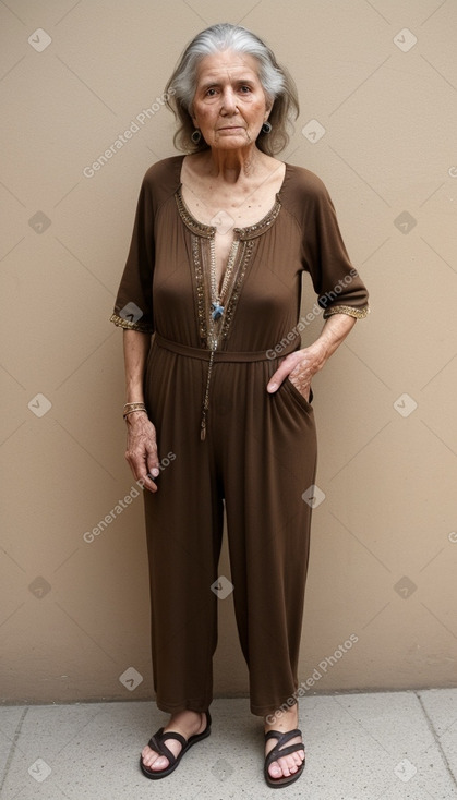 Argentine elderly female with  brown hair